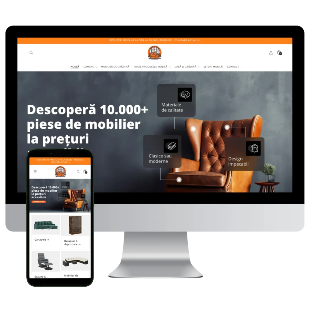 Servicii Creare Magazin Online, magazine online, e-commerce, pret creare magazin online, agentie web design