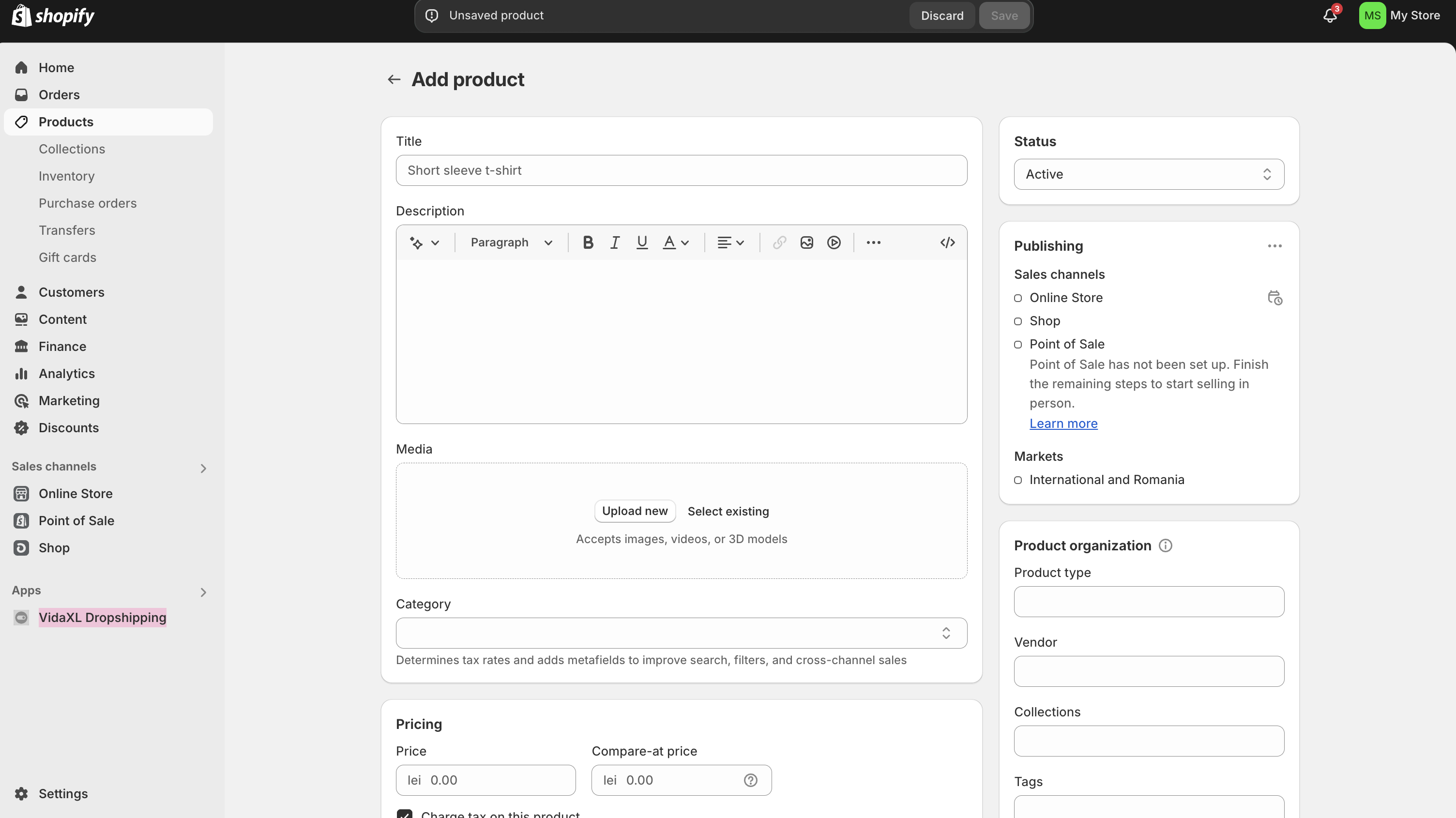 magazin online shopify, cum creez magazin pe Shopify, pret magazin shopify, creare magazin online